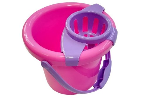 LEAN Toys Zestaw Do Sprzątania Na Wózku Odkurzacz Różowy LEAN Toys Zestaw Do Sprzątania Na Wózku Odkurzacz Różowy