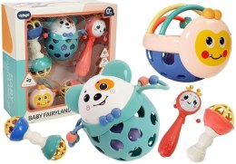 LEAN Toys Zestaw Grzechotek Miękkie Gryzak 5 szt