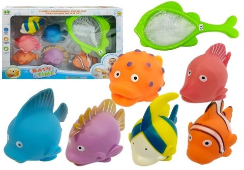 LEAN Toys Zestaw Gumowych Rybek do Kąpieli Strzelają Wodą LEAN Toys Zestaw Gumowych Rybek do Kąpieli Strzelają Wodą
