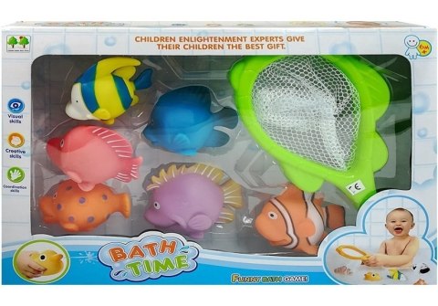 LEAN Toys Zestaw Gumowych Rybek do Kąpieli Strzelają Wodą LEAN Toys Zestaw Gumowych Rybek do Kąpieli Strzelają Wodą