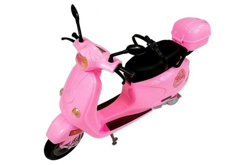 LEAN Toys Zestaw Lalka Ze Skuterem Kask Długie Włosy Różowy LEAN Toys Zestaw Lalka Ze Skuterem Kask Długie Włosy Różowy