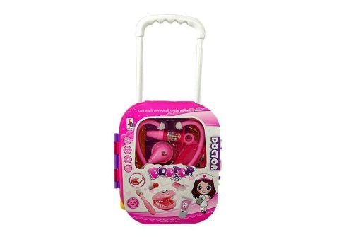 LEAN Toys Zestaw Lekarski w Walizce Stetoskop Lusterko Biały LEAN Toys Zestaw Lekarski w Walizce Stetoskop Lusterko Biały