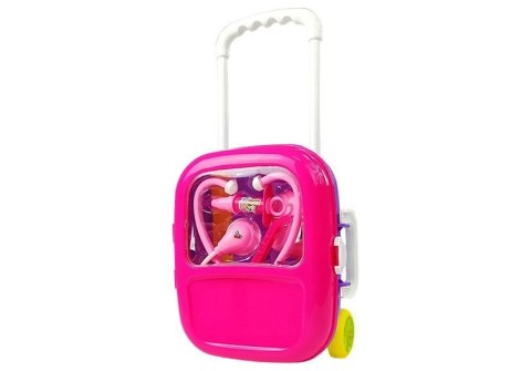 LEAN Toys Zestaw Lekarski w Walizce Stetoskop Lusterko Biały LEAN Toys Zestaw Lekarski w Walizce Stetoskop Lusterko Biały