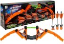 LEAN Toys Zestaw Łuk 3 Strzały Sportowy Pomarańczowy 58 cm