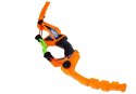 LEAN Toys Zestaw Łuk 3 Strzały Sportowy Pomarańczowy 58 cm