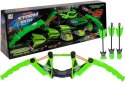 LEAN Toys Zestaw Łuk 3 Strzały Sportowy Zielony 58 cm