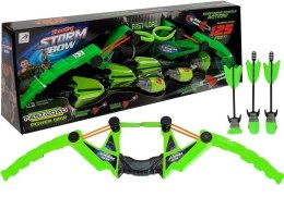 LEAN Toys Zestaw Łuk 3 Strzały Sportowy Zielony 58 cm