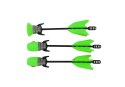 LEAN Toys Zestaw Łuk 3 Strzały Sportowy Zielony 58 cm
