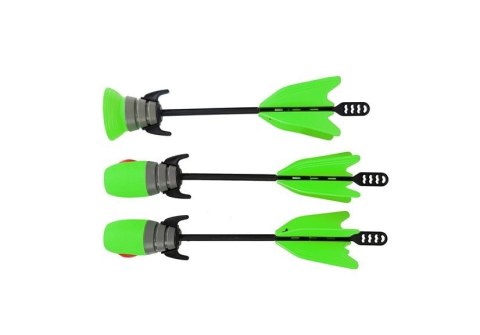 LEAN Toys Zestaw Łuk 3 Strzały Sportowy Zielony 58 cm LEAN Toys Zestaw Łuk 3 Strzały Sportowy Zielony 58 cm