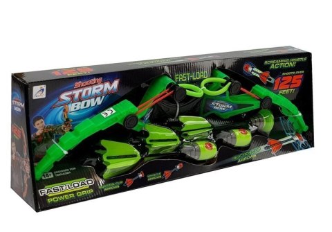 LEAN Toys Zestaw Łuk 3 Strzały Sportowy Zielony 58 cm LEAN Toys Zestaw Łuk 3 Strzały Sportowy Zielony 58 cm