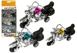 LEAN Toys Zestaw Motocykli 3 Sztuki Resoraki Napęd Frykcyjny