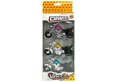 LEAN Toys Zestaw Motocykli 3 Sztuki Resoraki Napęd Frykcyjny LEAN Toys Zestaw Motocykli 3 Sztuki Resoraki Napęd Frykcyjny