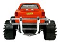 LEAN Toys Zestaw Pojazdów Pomarańczowy Monster Truck Czerwone BMW Laweta 58 cm