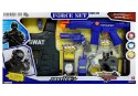 LEAN Toys Zestaw Policyjny Karabin Odgłosy Strzelania Naciąg