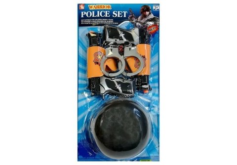 LEAN Toys Zestaw Policyjny Pistolety na Strzałki Kajdanki LEAN Toys Zestaw Policyjny Pistolety na Strzałki Kajdanki
