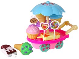 LEAN Toys Zestaw Słodkości Wózek Stoisko Lodziarnia