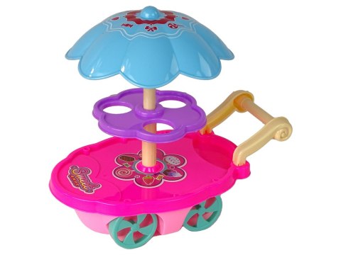 LEAN Toys Zestaw Słodkości Wózek Stoisko Lodziarnia LEAN Toys Zestaw Słodkości Wózek Stoisko Lodziarnia