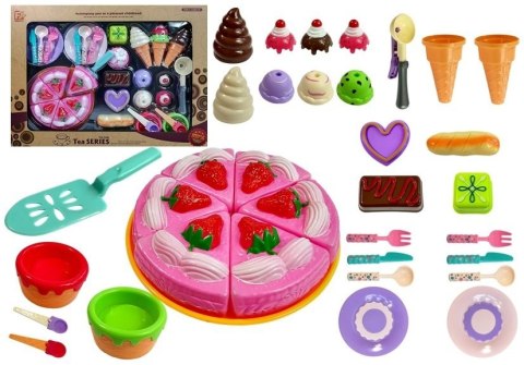 LEAN Toys Zestaw Słodkości do Zabawy w Cukiernię Ciasto Lody LEAN Toys Zestaw Słodkości do Zabawy w Cukiernię Ciasto Lody