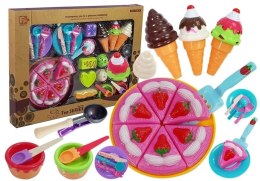 LEAN Toys Zestaw Słodyczy Desery Lody Ciasteczka Akcesoria