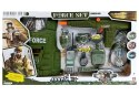 LEAN Toys Zestaw Wojskowy Pistolet Odgłosy Strzelania Naciąg