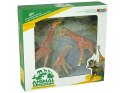 LEAN Toys Żyrafy Figurki Edukacyjne Rodzina 3 sztuki + Tło Afryka