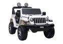 LEAN CARS Auto na Akumulator Jeep Rubicon 4x4 Biały