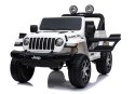 LEAN CARS Auto na Akumulator Jeep Rubicon 4x4 Biały
