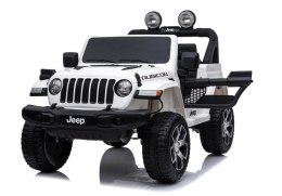 LEAN CARS Auto na Akumulator Jeep Rubicon 4x4 Biały