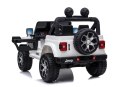 LEAN CARS Auto na Akumulator Jeep Rubicon 4x4 Biały