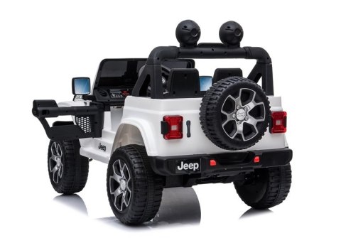LEAN CARS Auto na Akumulator Jeep Rubicon 4x4 Biały LEAN CARS Auto na Akumulator Jeep Rubicon 4x4 Biały