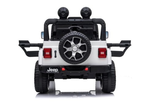 LEAN CARS Auto na Akumulator Jeep Rubicon 4x4 Biały LEAN CARS Auto na Akumulator Jeep Rubicon 4x4 Biały