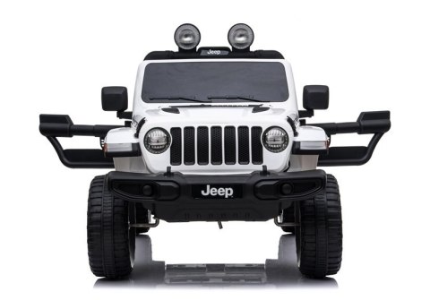 LEAN CARS Auto na Akumulator Jeep Rubicon 4x4 Biały LEAN CARS Auto na Akumulator Jeep Rubicon 4x4 Biały