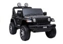 LEAN CARS Auto na Akumulator Jeep Rubicon 4x4 Czarny