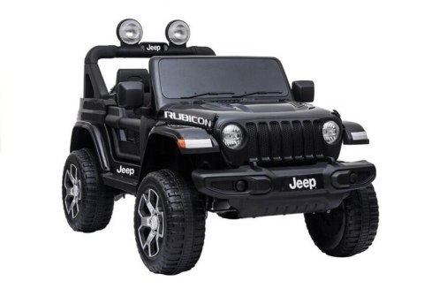 LEAN CARS Auto na Akumulator Jeep Rubicon 4x4 Czarny LEAN CARS Auto na Akumulator Jeep Rubicon 4x4 Czarny