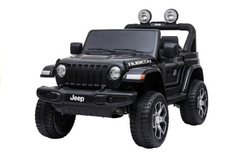 LEAN CARS Auto na Akumulator Jeep Rubicon 4x4 Czarny LEAN CARS Auto na Akumulator Jeep Rubicon 4x4 Czarny
