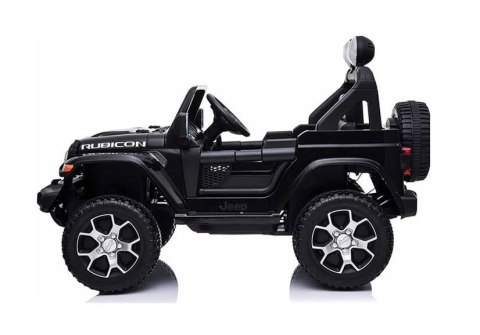 LEAN CARS Auto na Akumulator Jeep Rubicon 4x4 Czarny LEAN CARS Auto na Akumulator Jeep Rubicon 4x4 Czarny