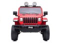 LEAN CARS Auto na Akumulator Jeep Rubicon 4x4 Czerwony