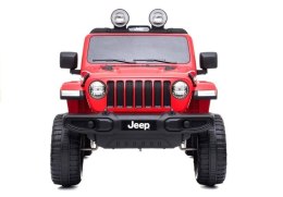 LEAN CARS Auto na Akumulator Jeep Rubicon 4x4 Czerwony