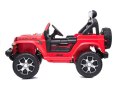 LEAN CARS Auto na Akumulator Jeep Rubicon 4x4 Czerwony