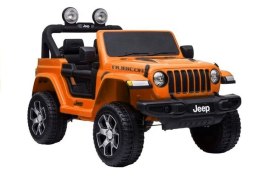 LEAN CARS Auto na Akumulator Jeep Rubicon 4x4 Pomarańczowy