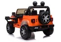 LEAN CARS Auto na Akumulator Jeep Rubicon 4x4 Pomarańczowy