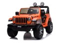 LEAN CARS Auto na Akumulator Jeep Rubicon 4x4 Pomarańczowy