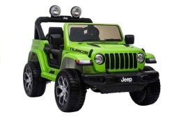 LEAN CARS Auto na Akumulator Jeep Rubicon 4x4 Zielony