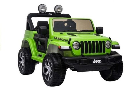 LEAN CARS Auto na Akumulator Jeep Rubicon 4x4 Zielony LEAN CARS Auto na Akumulator Jeep Rubicon 4x4 Zielony