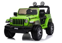 LEAN CARS Auto na Akumulator Jeep Rubicon 4x4 Zielony