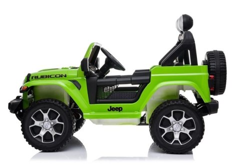 LEAN CARS Auto na Akumulator Jeep Rubicon 4x4 Zielony LEAN CARS Auto na Akumulator Jeep Rubicon 4x4 Zielony