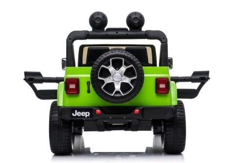 LEAN CARS Auto na Akumulator Jeep Rubicon 4x4 Zielony LEAN CARS Auto na Akumulator Jeep Rubicon 4x4 Zielony