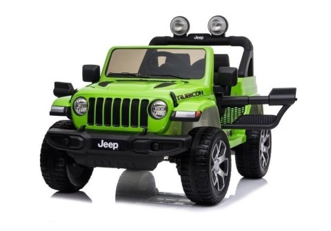 LEAN CARS Auto na Akumulator Jeep Rubicon 4x4 Zielony LEAN CARS Auto na Akumulator Jeep Rubicon 4x4 Zielony