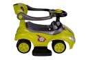 LEAN CARS Jeździk z Pchaczem Mega Car 3w1 Żółty