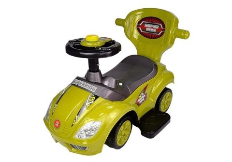 LEAN CARS Jeździk z Pchaczem Mega Car 3w1 Żółty LEAN CARS Jeździk z Pchaczem Mega Car 3w1 Żółty